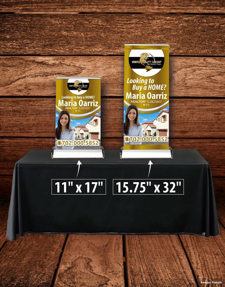 Tabletop Retractable Banner STORE